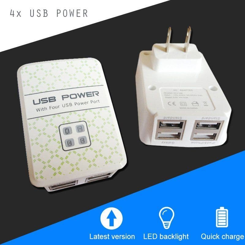 image-USB Charger 4-Port Charging Station