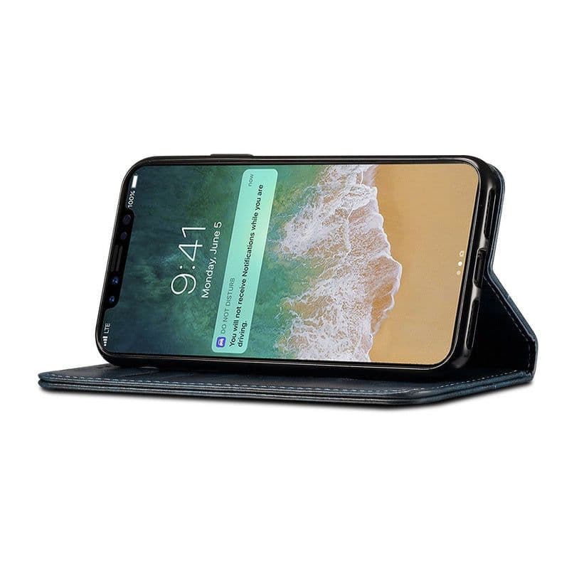 image-Retro Style iPhone X Wallet Case