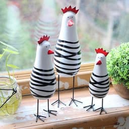 image-Wooden Chicken Set