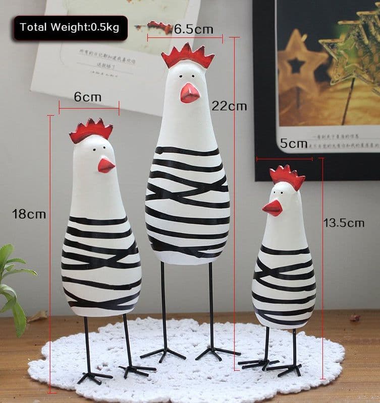image-Wooden Chicken Set
