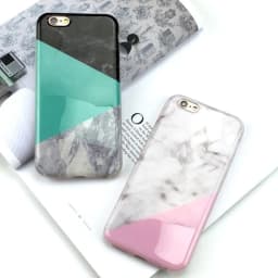 image-Marble Meets The Fashion Colors iPhone Case