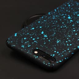image-Aqua Blue Starry Night iPhone Case