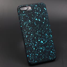 image-Aqua Blue Starry Night iPhone Case
