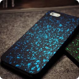 image-Aqua Blue Starry Night iPhone Case