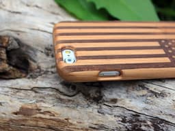 image-Wood USA Flag iPhone Case