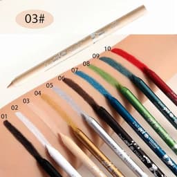 image-Waterproof Eyeliner Long Lasting Pencil Colourful Pigment Blue Black