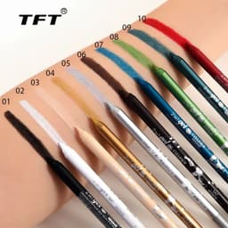 image-Waterproof Eyeliner Long Lasting Pencil Colourful Pigment Blue Black