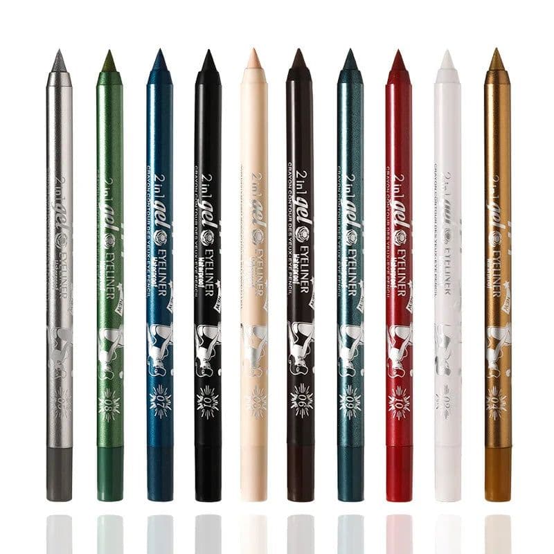 image-Waterproof Eyeliner Long Lasting Pencil Colourful Pigment Blue Black