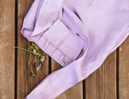 image-Deep Rose linen tote bag with inside pocket