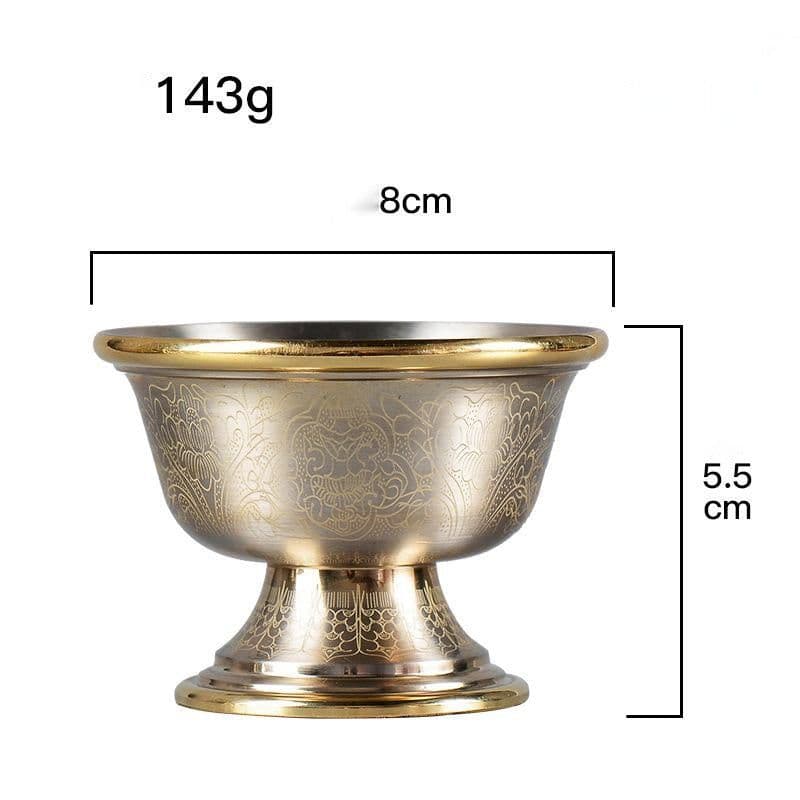 image-Water Supply Cup for Buddha Cup Copper Manual Household Buddha Front Cup Water Supply Bowl