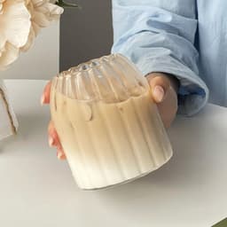 image-Glass Borosilicate Water Cup Transparent Coffee Cup