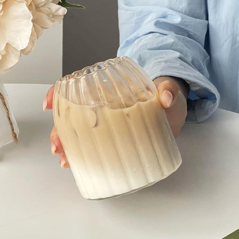 image-Glass Borosilicate Water Cup Transparent Coffee Cup