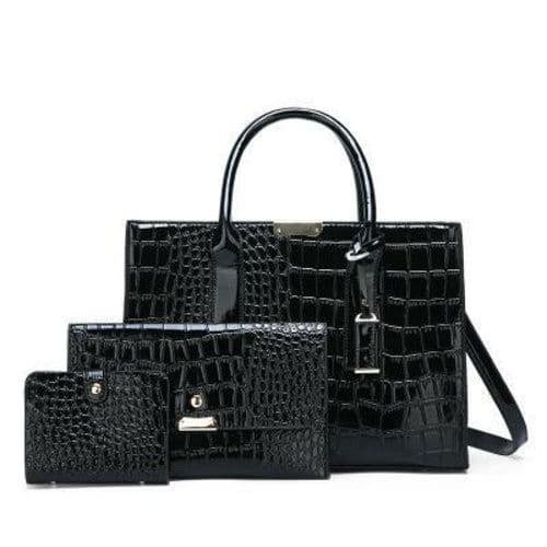 image-Solid Color Three-Piece Young Lady's Messenger Bag