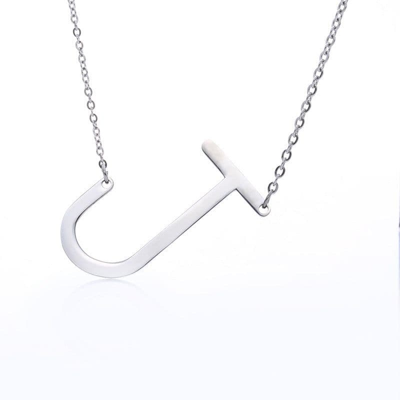 image-Fabulous Rose Gold Plated Stainless Steel Initial Letter Pendant Necklace