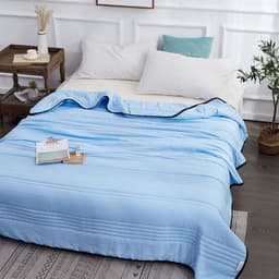 image-New Washed Cotton Children's Air Conditioning Quilt - Summer Thin Quilt