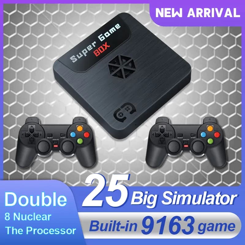 image-X5 Retro Video Game Consoles TV Box Magic Box Built in 9000 3D Games