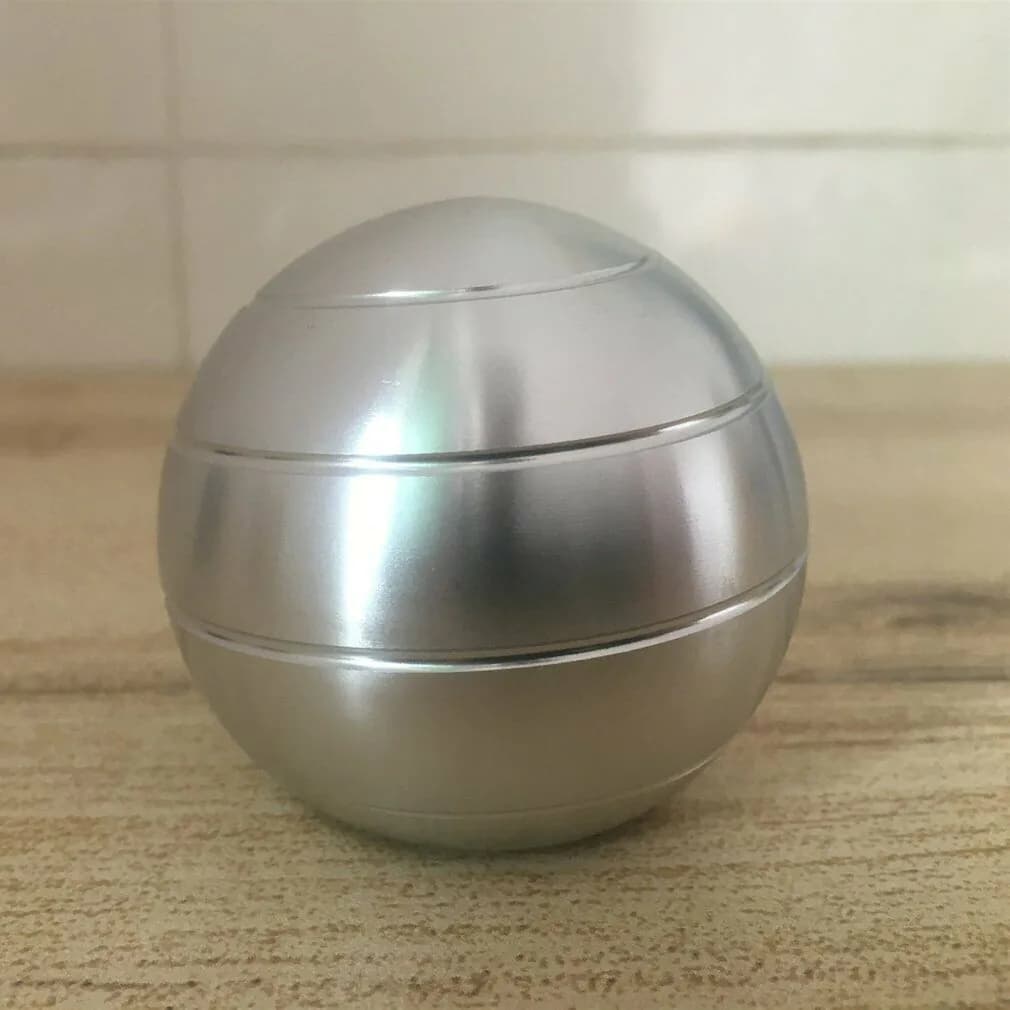 image-Decompression Gyroscope Desktop Toy 45mm Silver