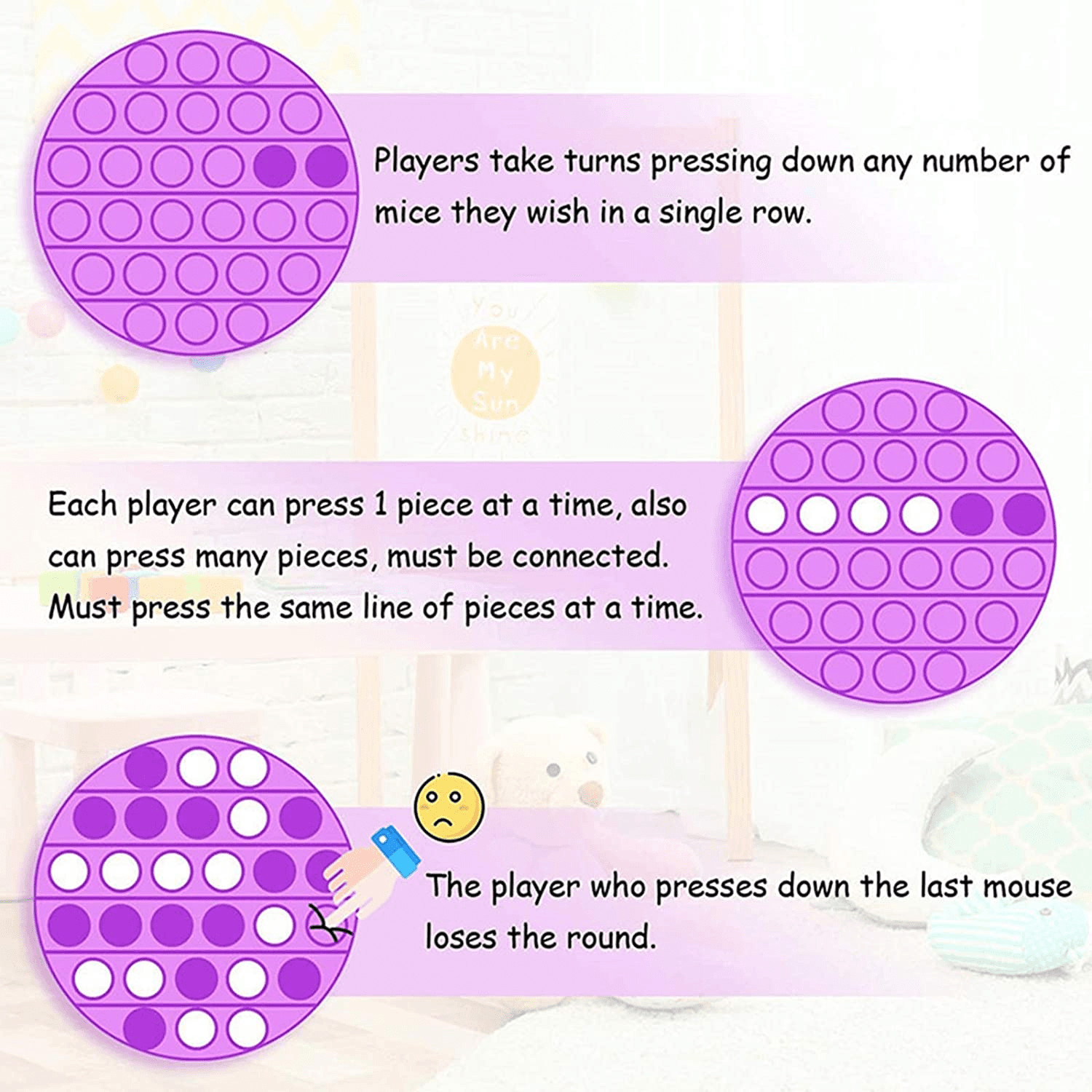 image-Pop it fidget toys Game For Adult Kid Push Bubble Fidget Sensory Toy