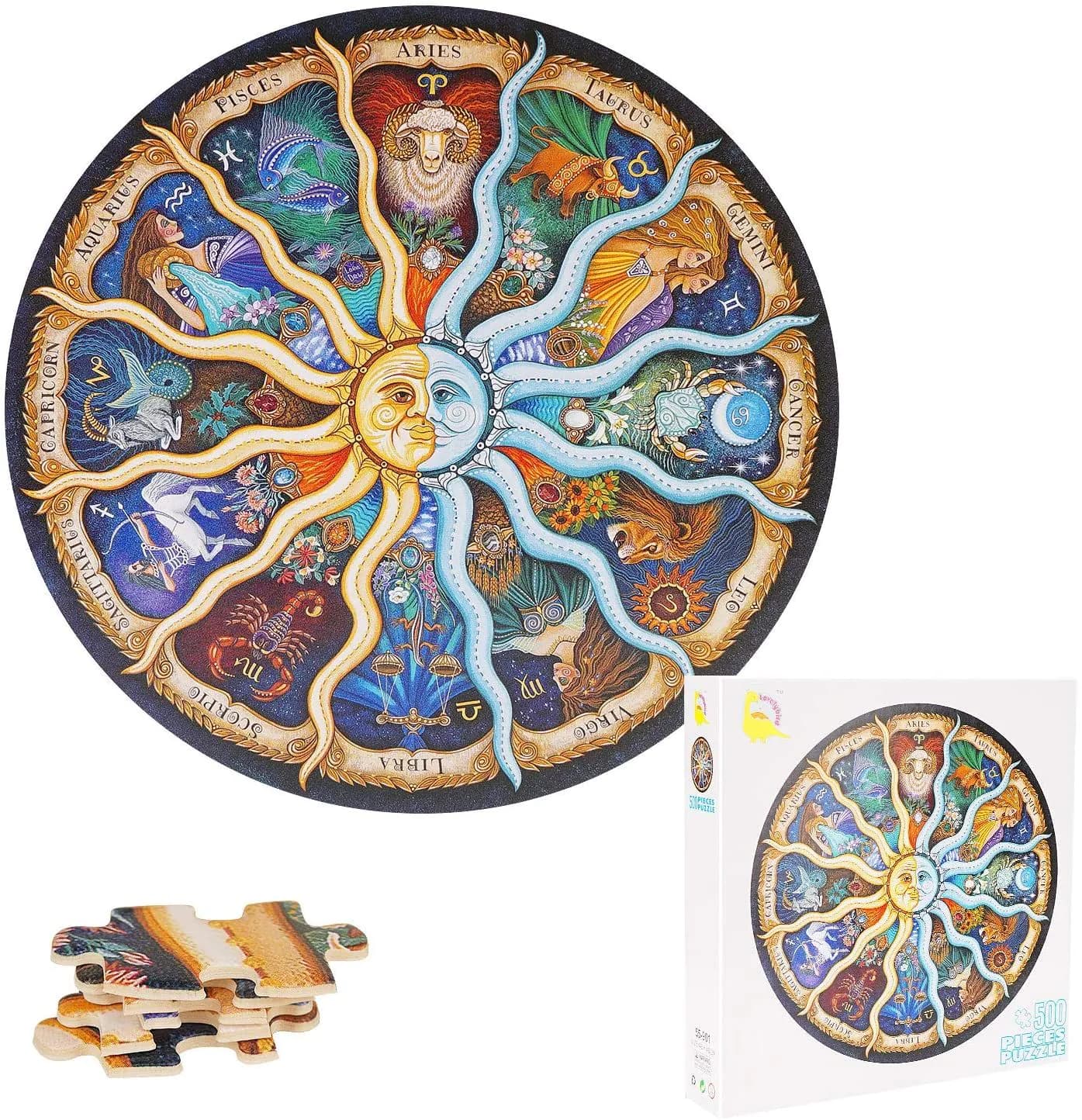 image-500 Pieces Horoscope Puzzles for Adults Kids