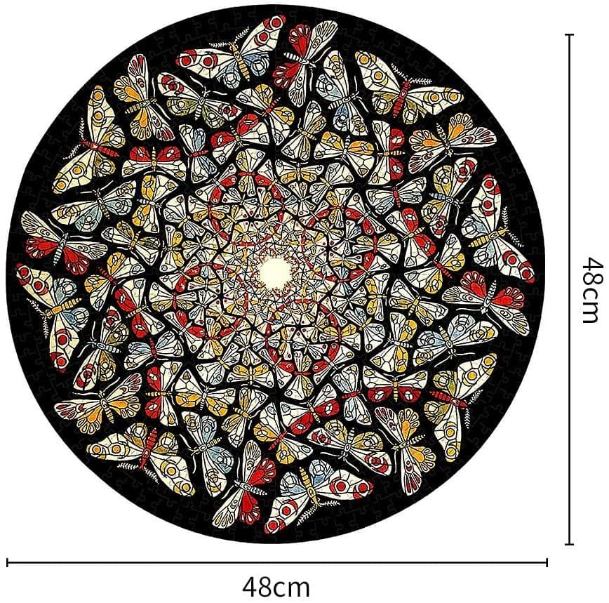 image-500 Pieces Round Jigsaw Puzzle for Adults Kids