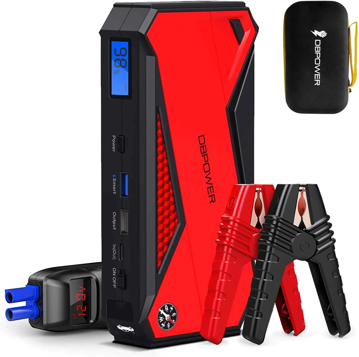 image-Car Jump Starter 1600A Peak 18000mAh Portable Power Pack