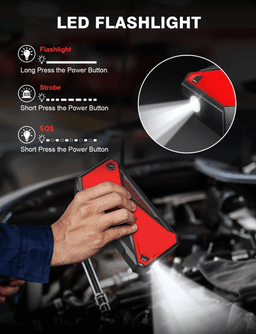 image-Car Jump Starter 1600A Peak 18000mAh Portable Power Pack