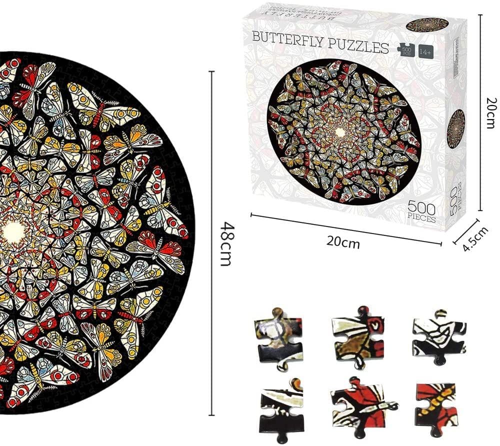 image-500 Pieces Butterfly Puzzles for Adults Kids