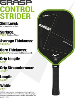 image-GRASP CONTROL PICKLEBALL PADDLE 20mm