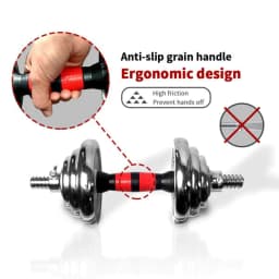 image-44LBS Adjustable Cast Iron Dumbbell Sets with Portable Packing Box