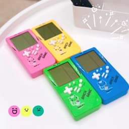 image-Retro Childhood Tetris Handheld Game Player Pink