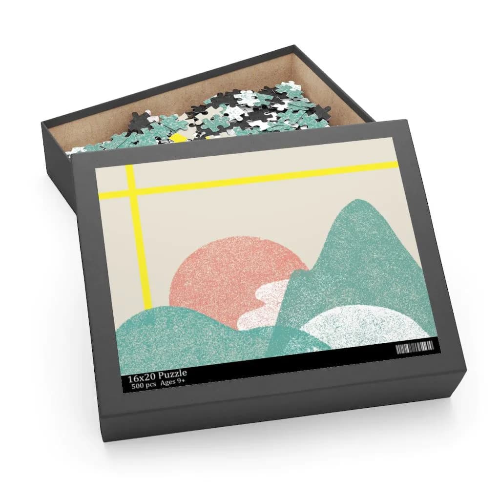image-Landscape with Yellow Stripes Jigsaw Puzzle 500-Piece
