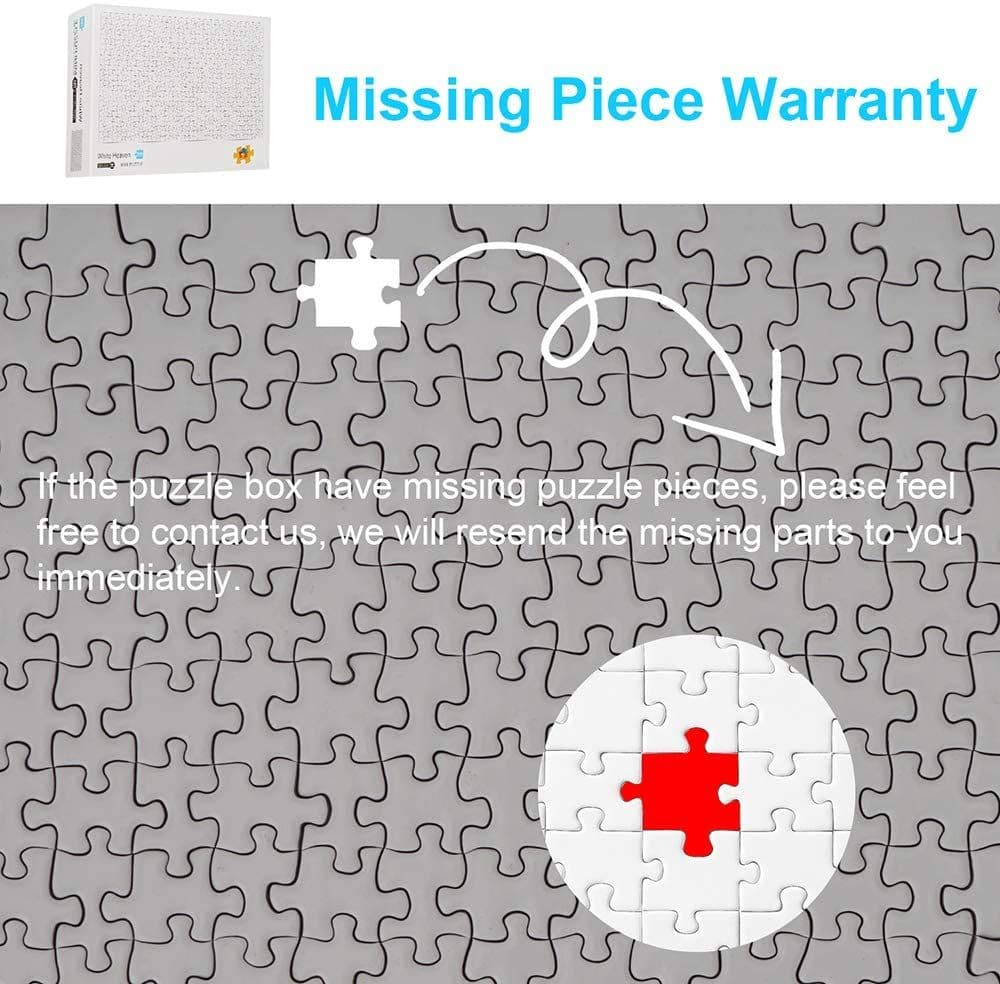 image-1000 Pieces White Hell Puzzle for Adults Kids