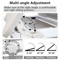 image-70CM Lifting Table Can Tilt Children Learning Table And Chair