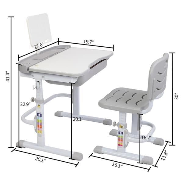 image-70CM Lifting Table Can Tilt Children Learning Table And Chair