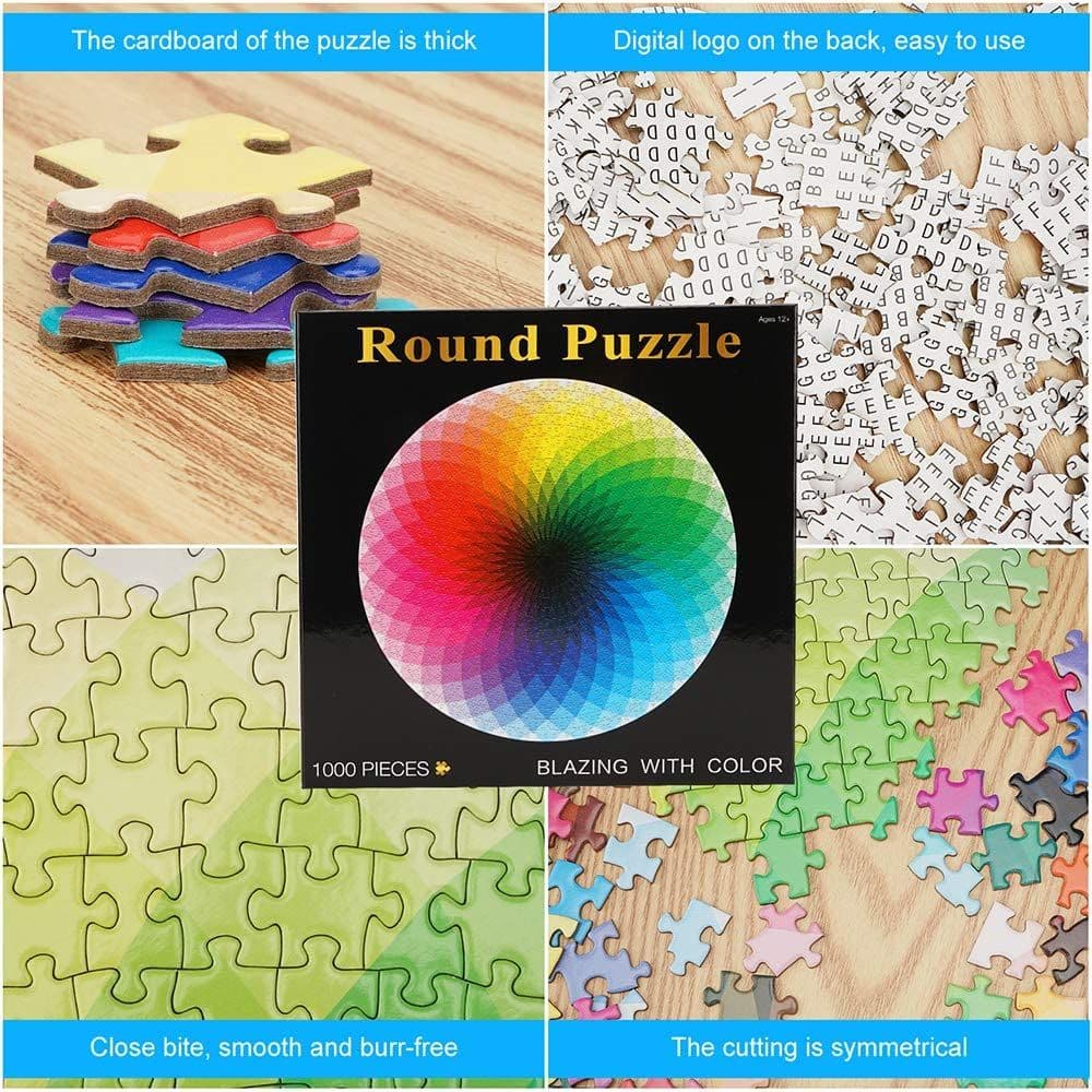 image-1000 Pieces Gradient Puzzles for Adults Kids