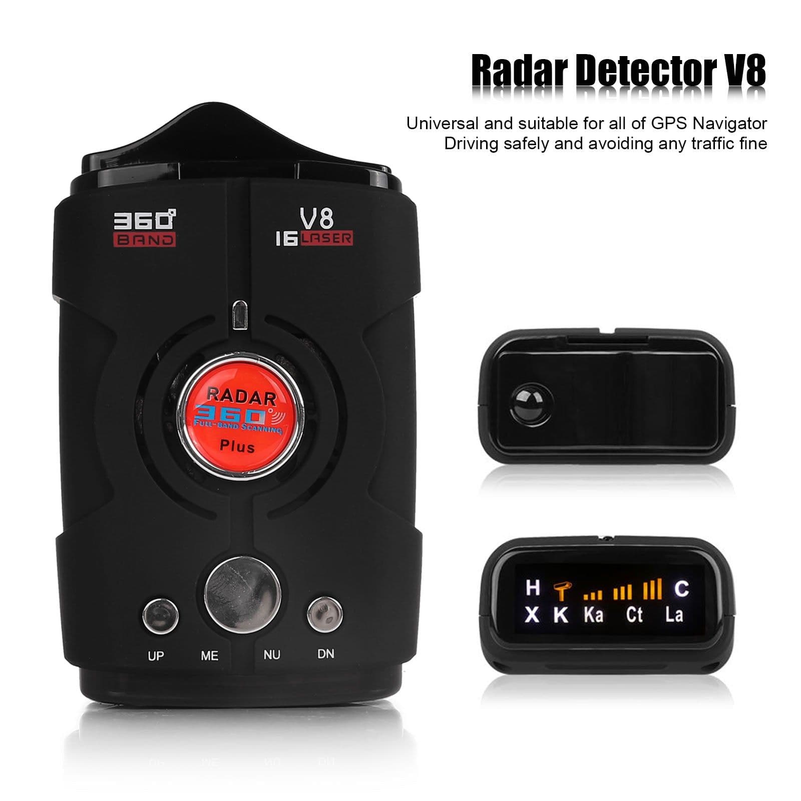 image-V8 Car Radar Detector Speed Camera Detectors