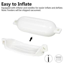 image-6.5"(D) x 23"(L) Outdoor Yacht Crash Float White