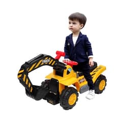 image-Children's Excavator Toy Car Without Power Two Plastic Stones