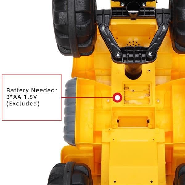 image-Children's Excavator Toy Car Without Power Two Plastic Stones