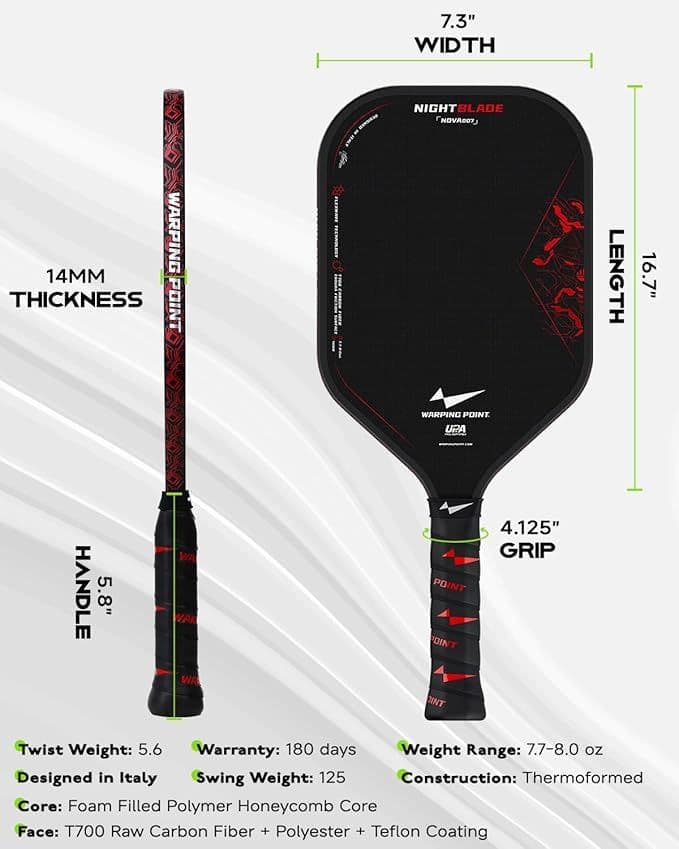 image-Nightblade Pickleball Paddle 14mm