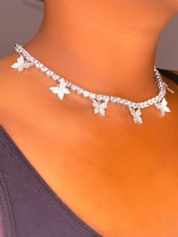 image-Necklace - So Icy Butterfly Choker