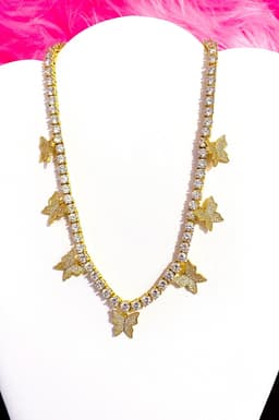 image-Necklace - So Icy Butterfly Choker