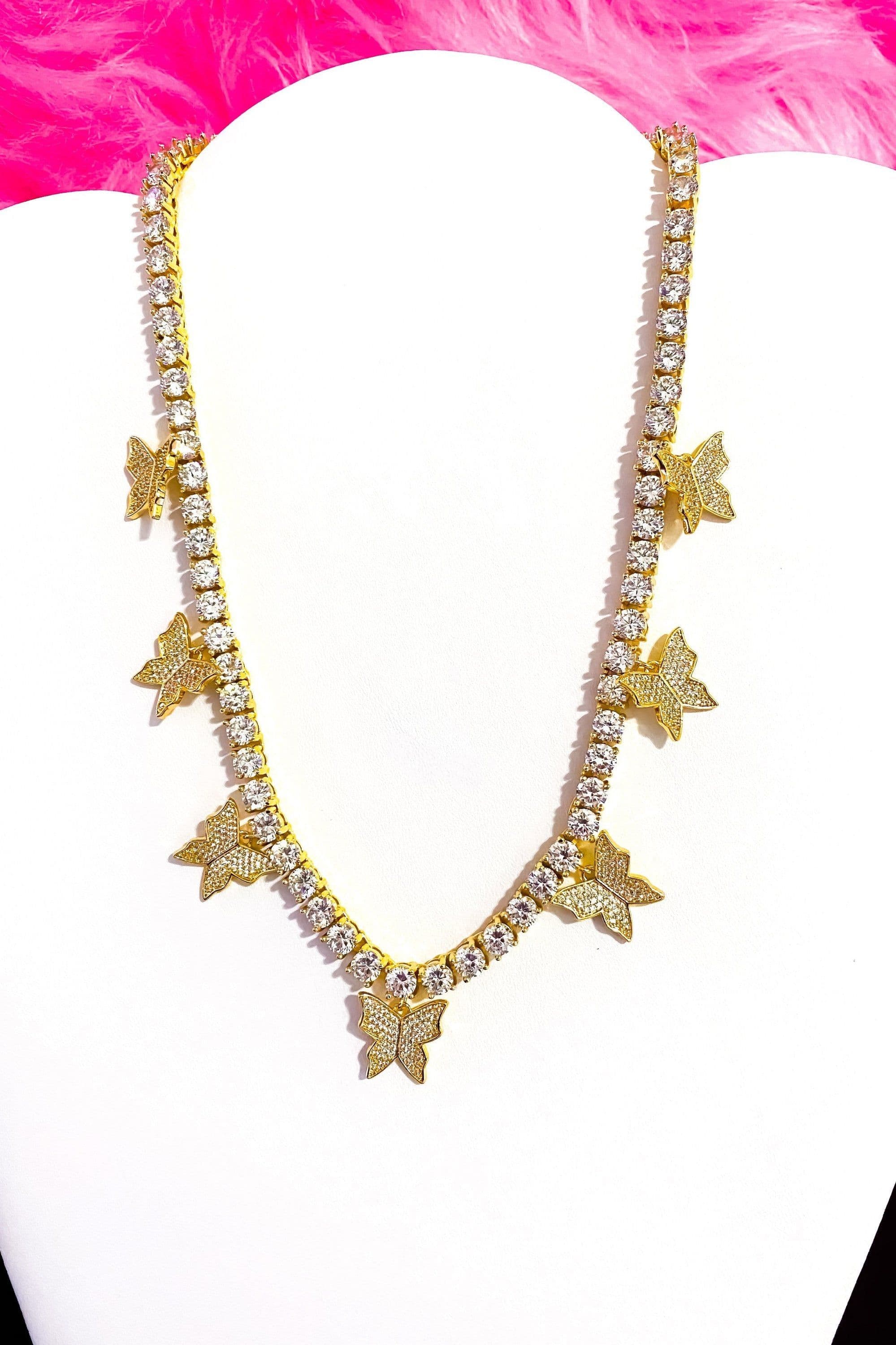 image-Necklace - So Icy Butterfly Choker