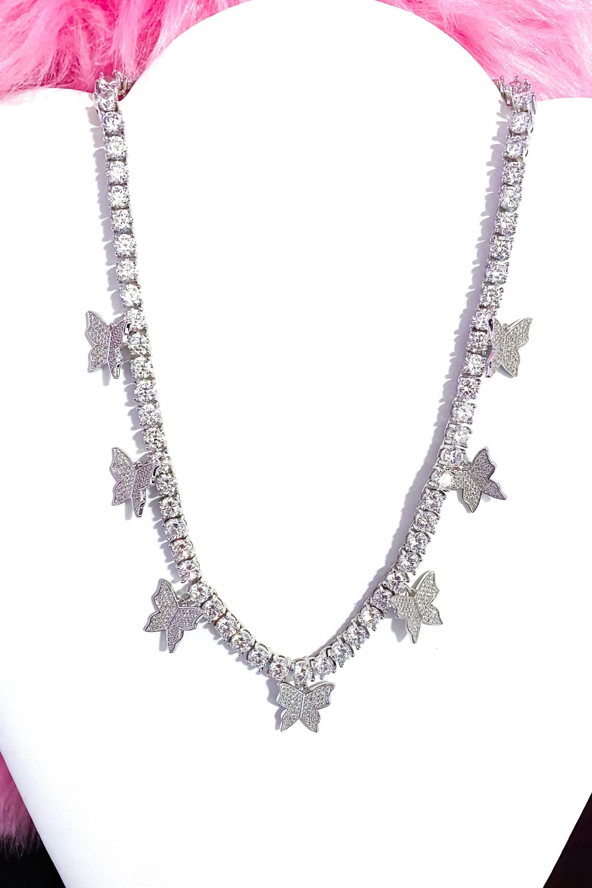 image-Necklace - So Icy Butterfly Choker