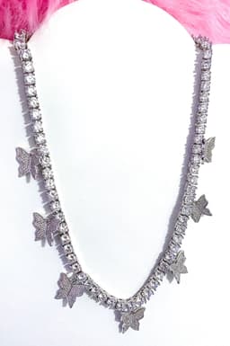 image-Necklace - So Icy Butterfly Choker