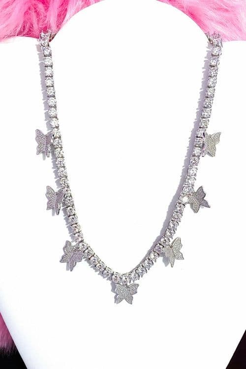image-Necklace - So Icy Butterfly Choker