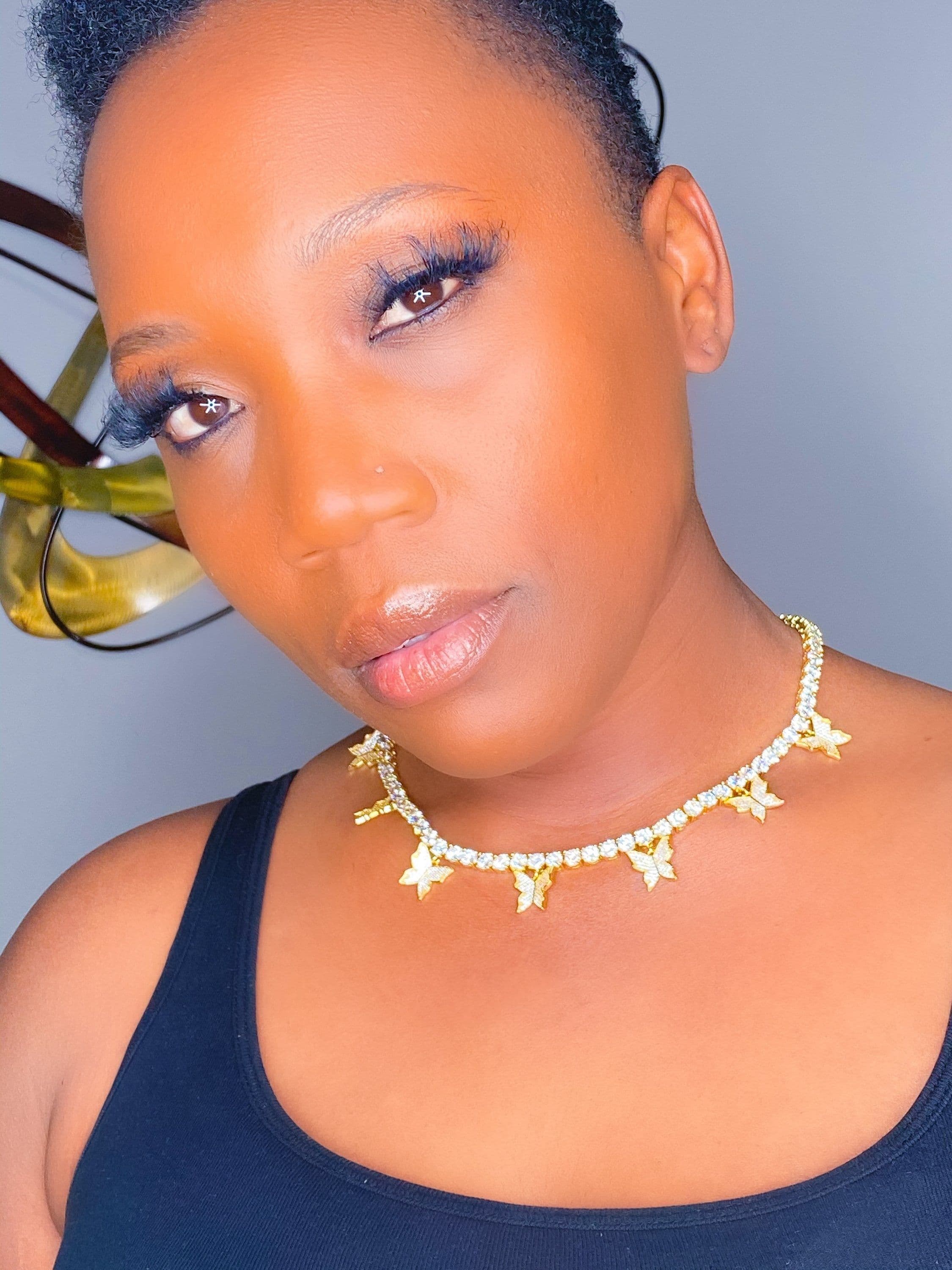 image-Necklace - So Icy Butterfly Choker