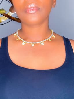 image-Necklace - So Icy Butterfly Choker