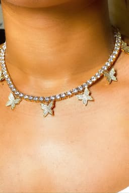image-Necklace - So Icy Butterfly Choker