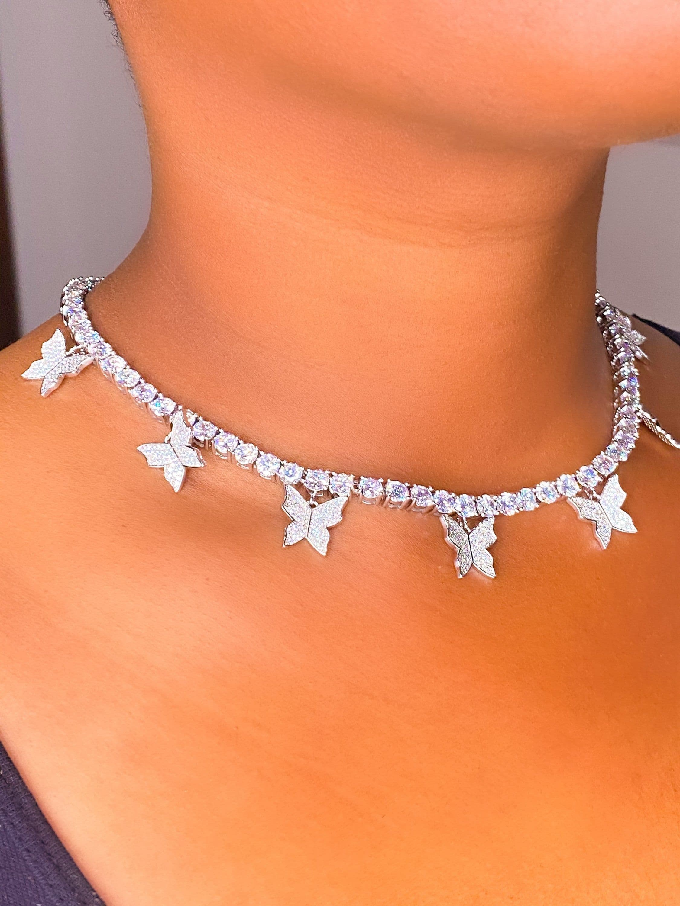 image-Necklace - So Icy Butterfly Choker